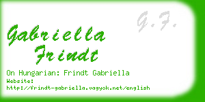 gabriella frindt business card